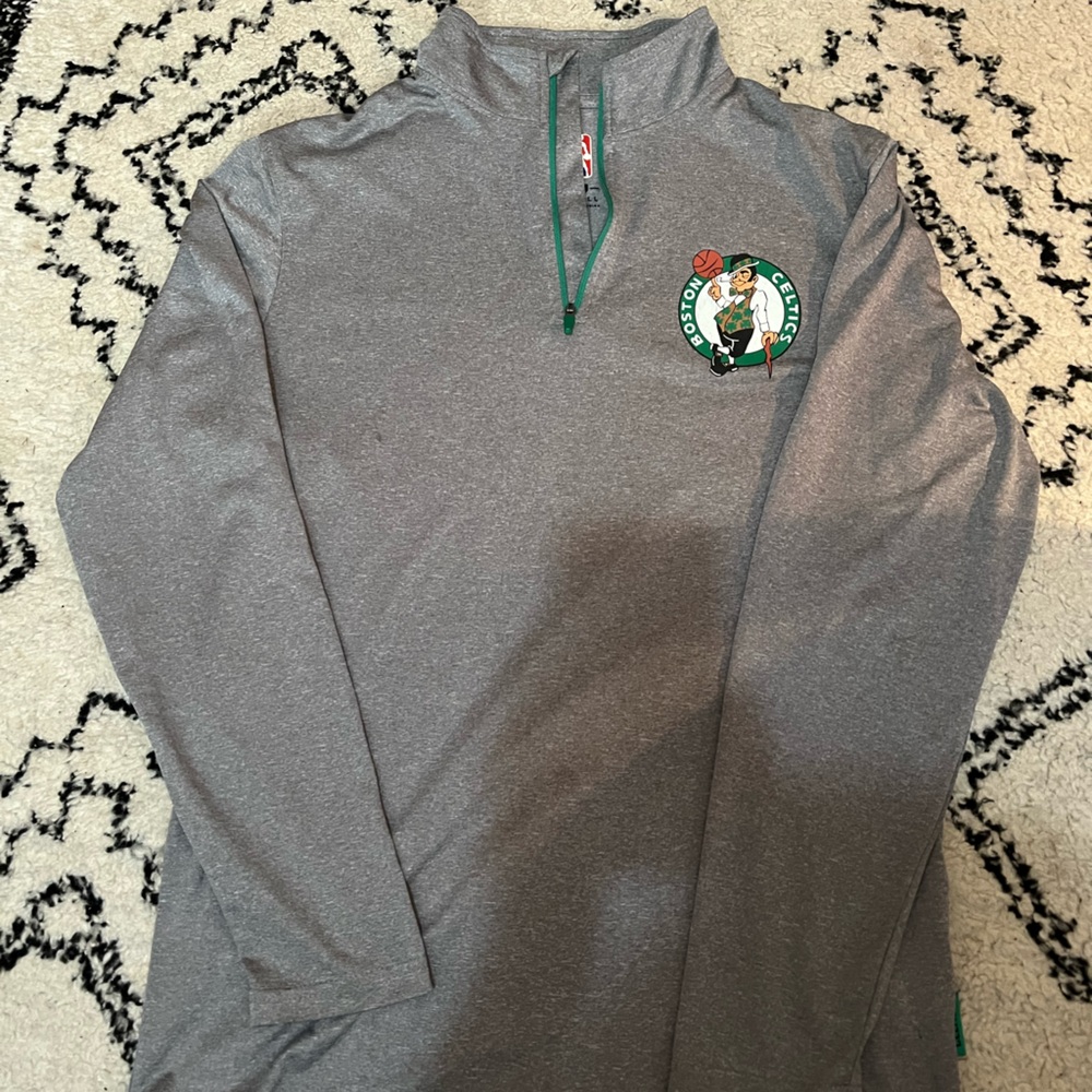 Gray Boston Celtics Pullover